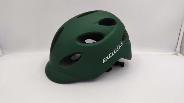 Kask rowerowy Exclusky Green-L r. M/L 58-62cm (AG52)