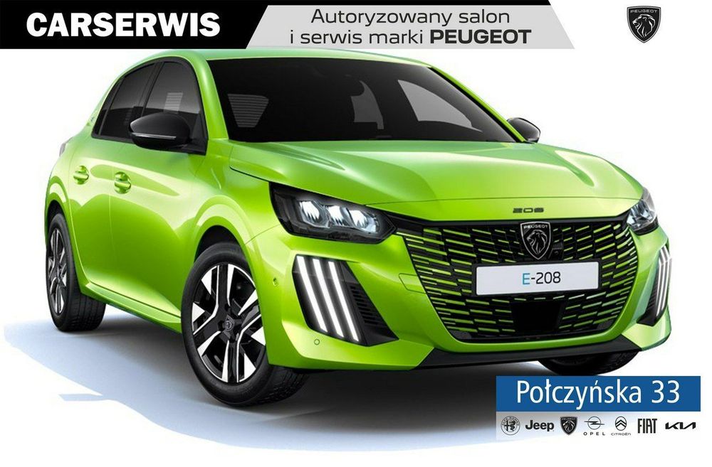Peugeot 208 Elektryczny 136KM 50 kWh Allure |Żółty Agueda|Pakiet Access|2025