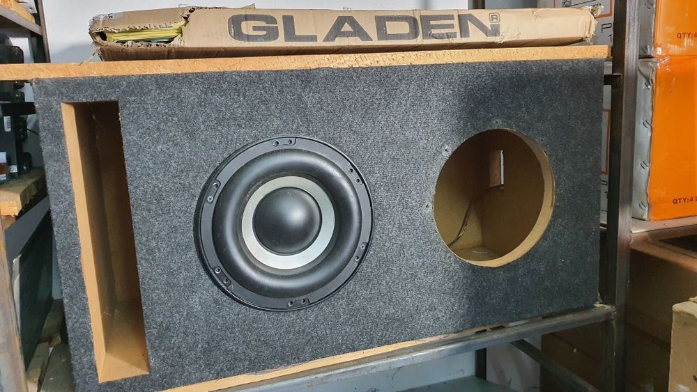 Monstrum, potężna obudowa 2x10" basreflex MDF 30mm nisko strojona