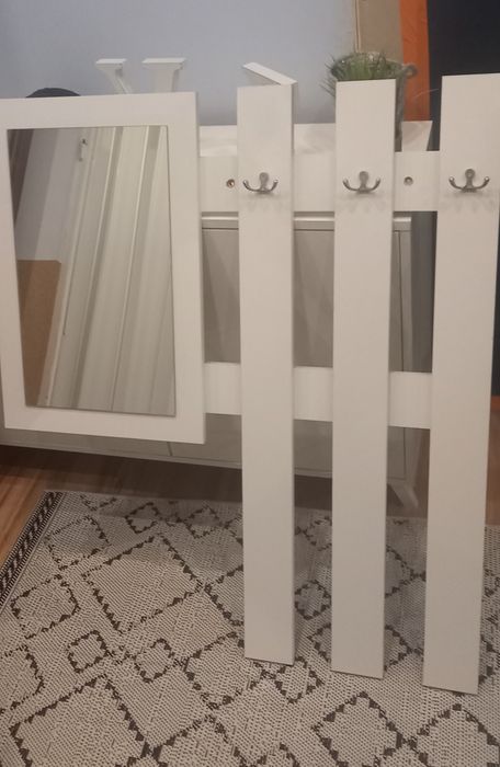 Wieszak lustro szafka komplet