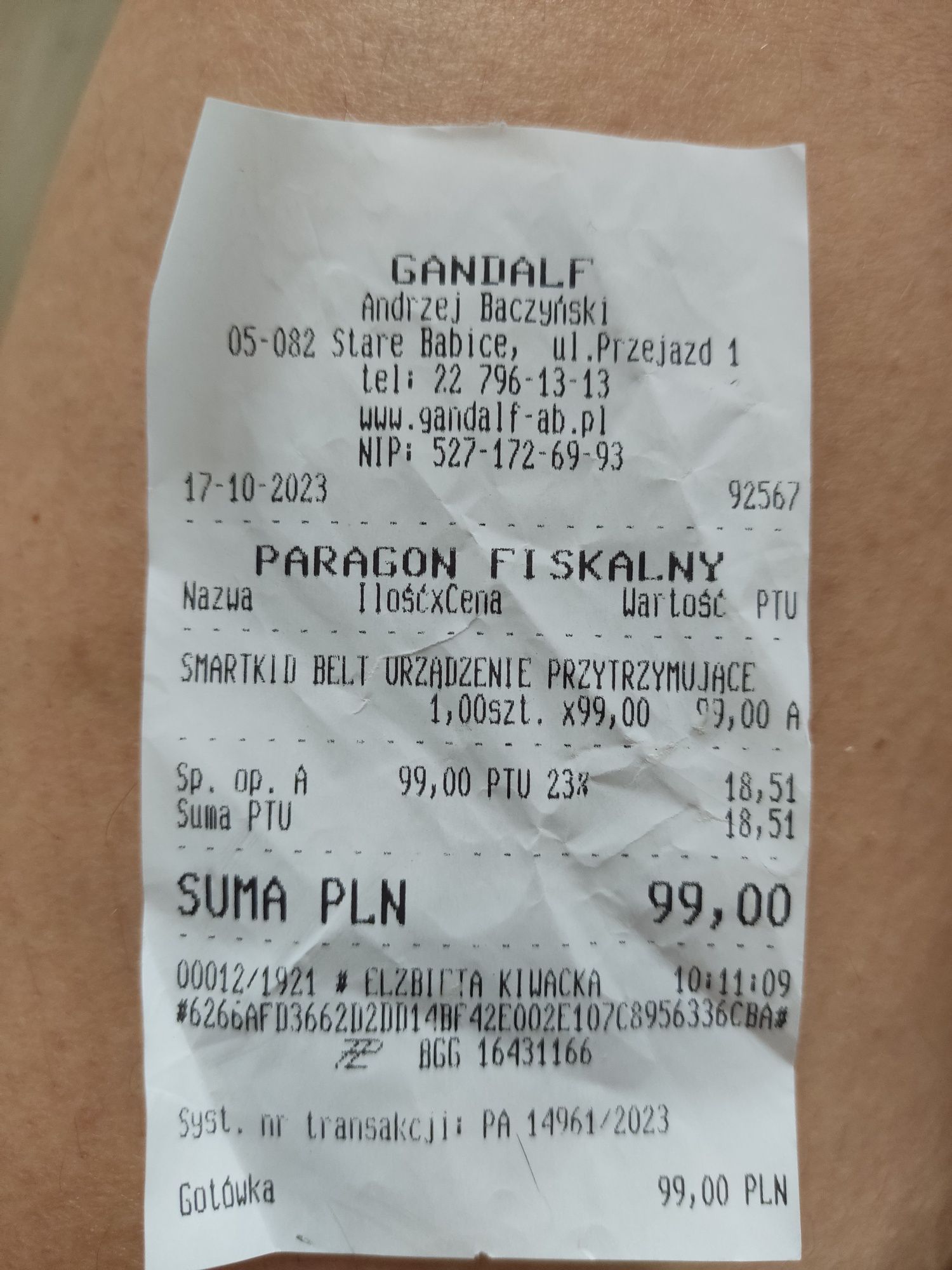 Witam mam na sprzedaż pasy zamiast fotelika dla dziecka