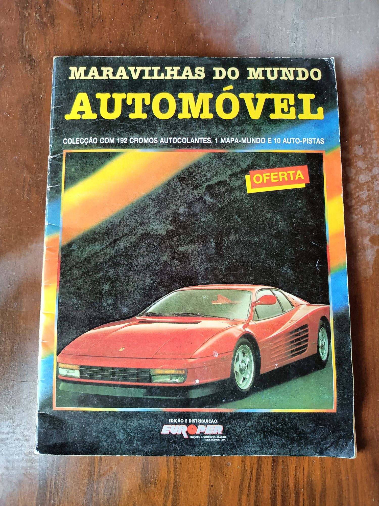 Caderneta cromos carros Europer