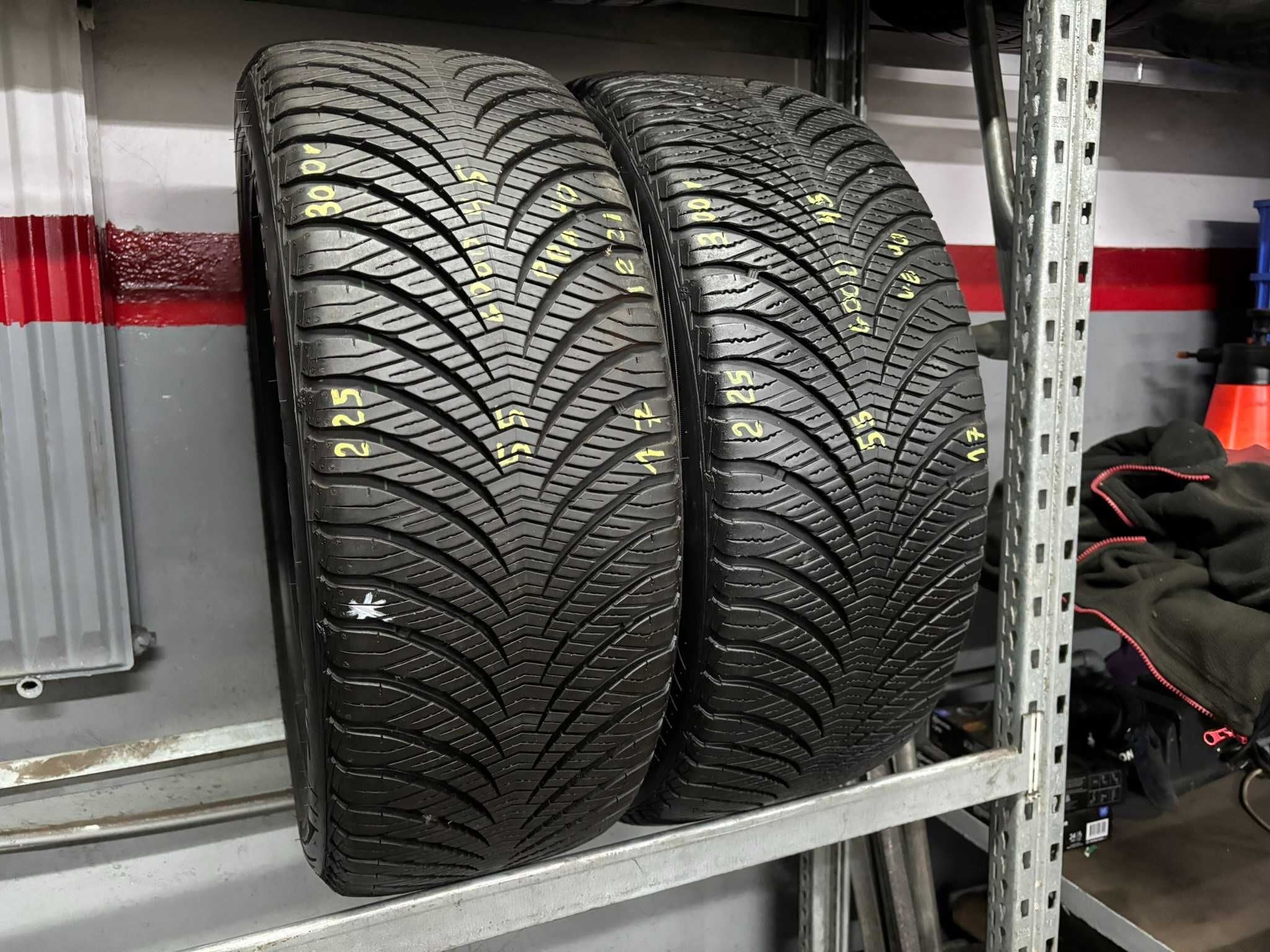 2X OPONY CAŁOROCZNE 225/55R17 97V Goodyear Vector4Seasons G2 8MM 2022R