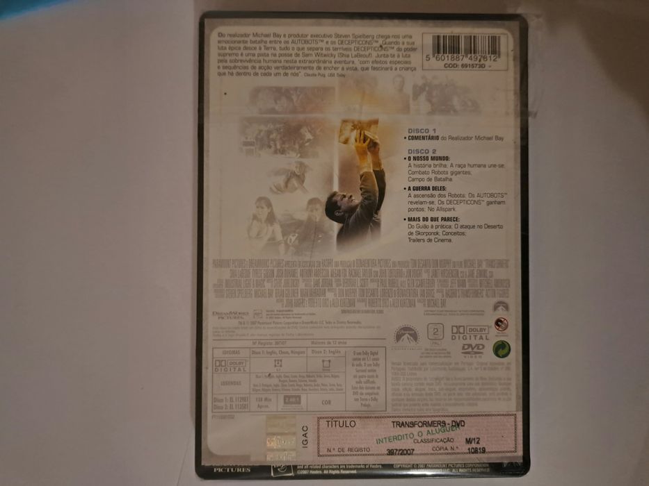 Transformers 2 Protect ed especial STEELBOOK 2 discos Michael Bay NOVO