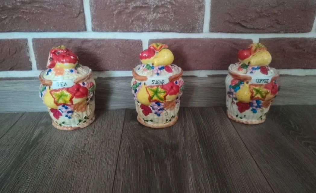 Śliczne unikatowe pojemniki ceramiczne do kuchni