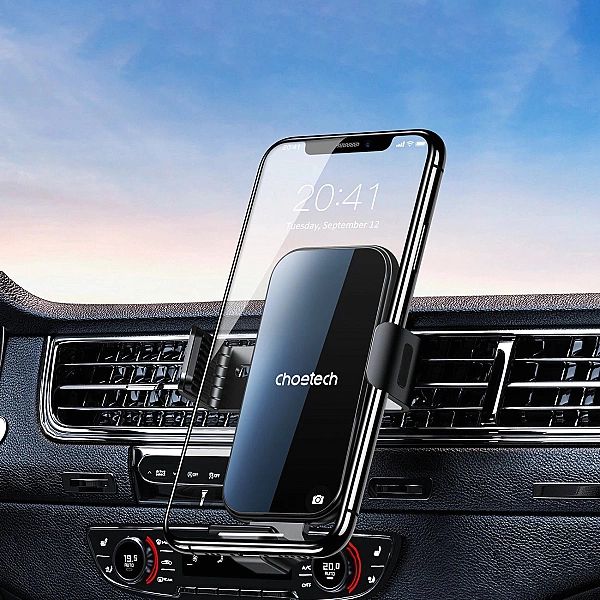 Choetech ładowarka indukcyjna z uchwytem + magnetyczne końcówki czarny