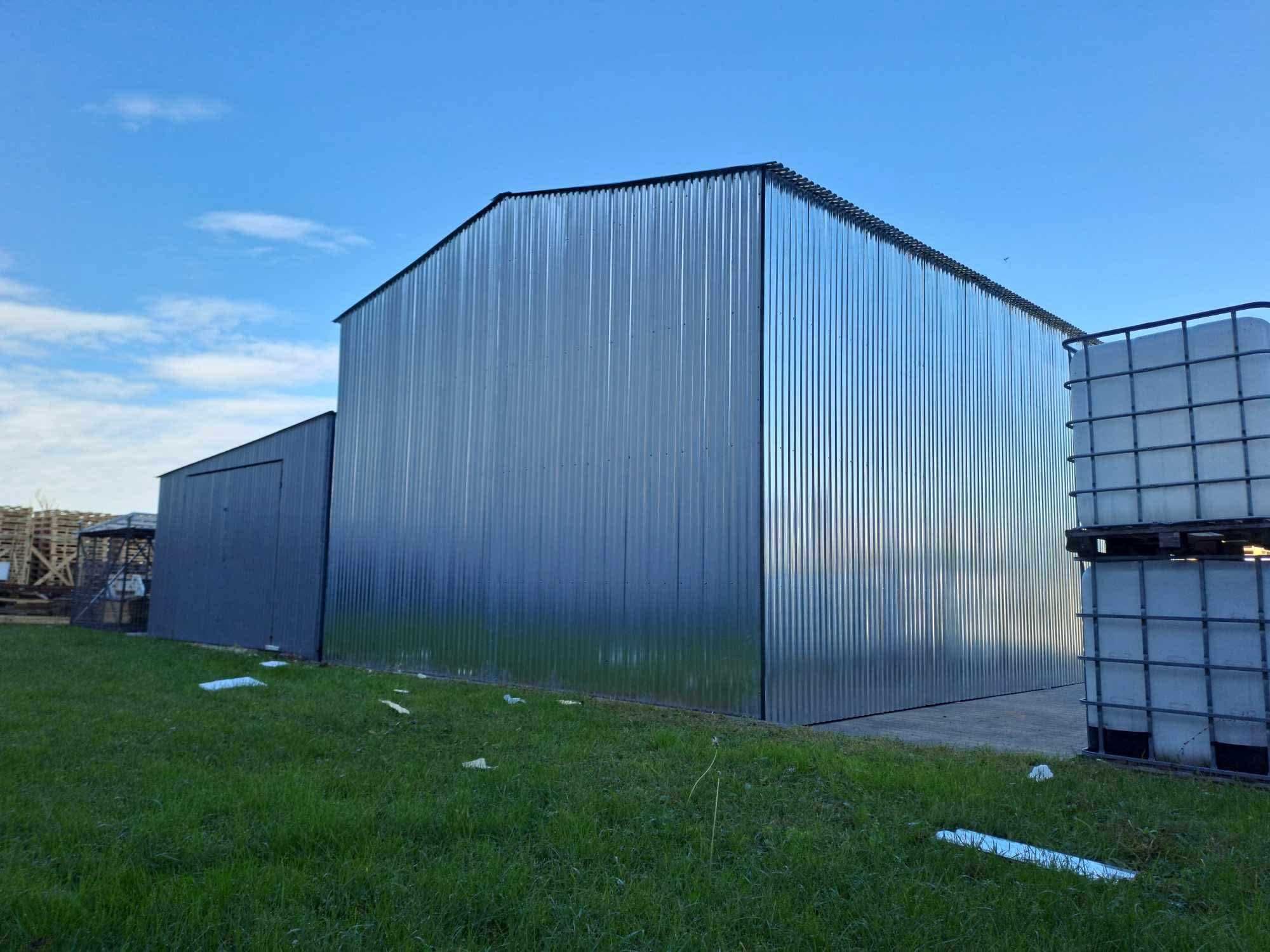 Garaż Blaszany Grafitowy -PRODUCENT- Niskie Ceny - Garaże  - Maj-Blach