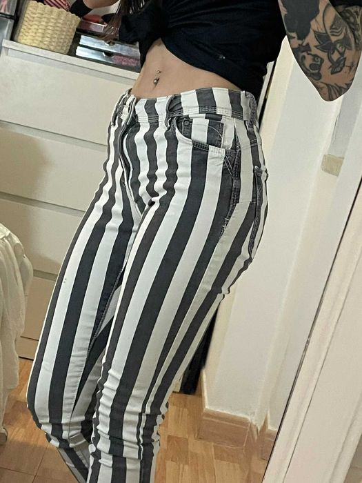 Calças EMO goth skinny 34