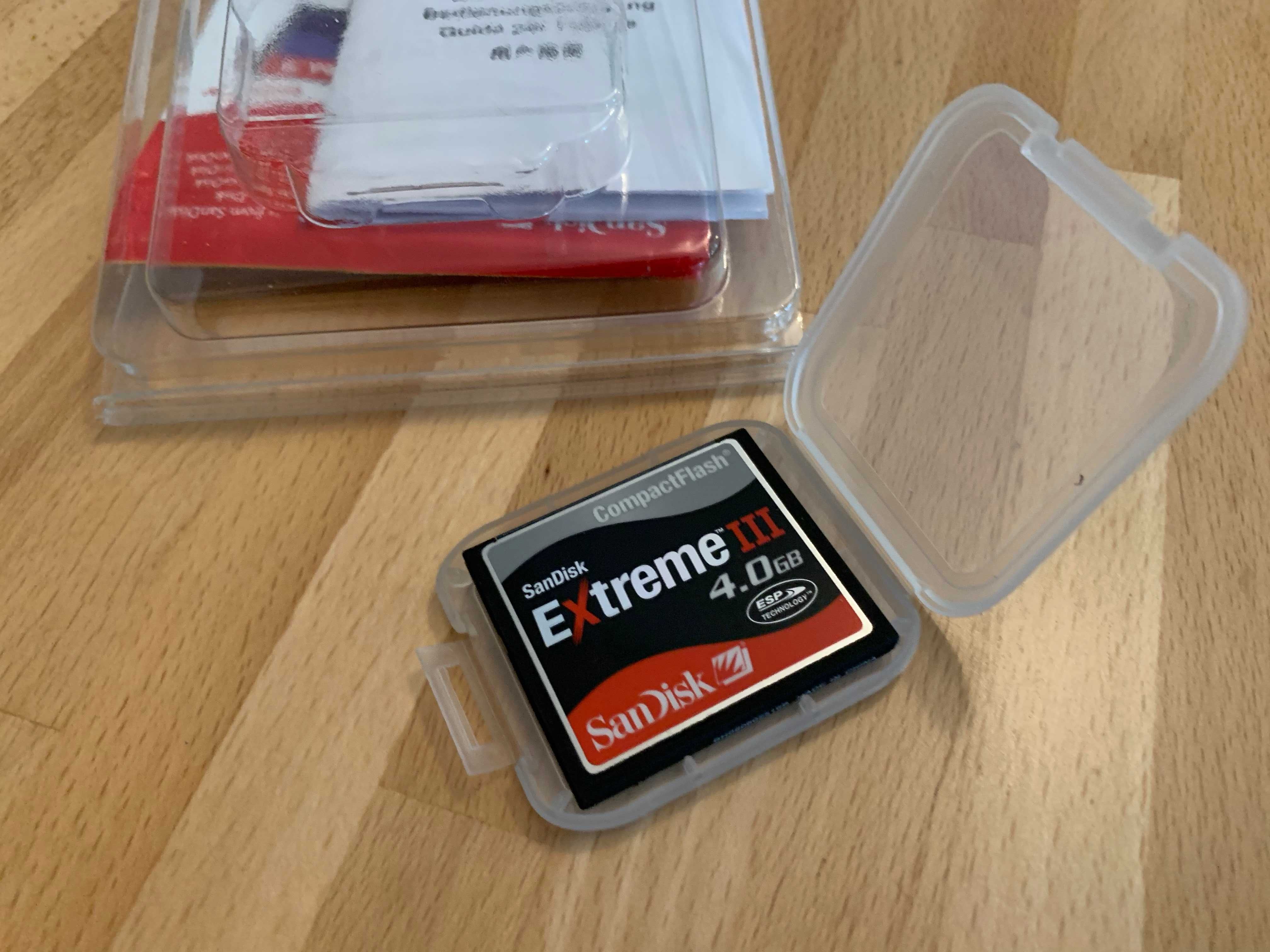 Cartão memória CompactFlash SanDisk Extreme III 4GB