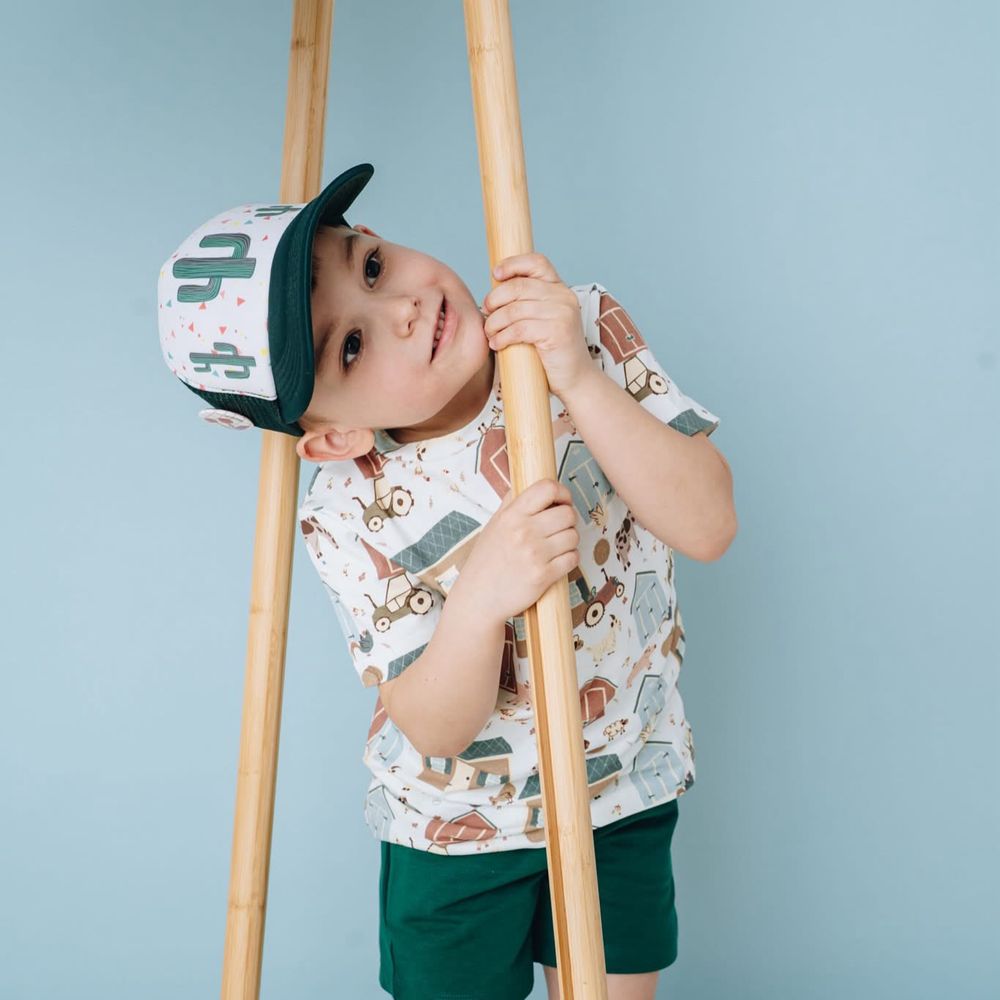 Cacko Kids bluzka koszulka t-shirt farma zwierzątka 116 cm