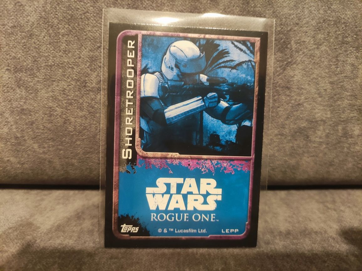 Star Wars Topps Shoretrooper - karta holo