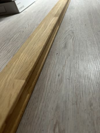 Kornik Poręcz z drewna dębowego 60 mm x 36 mm długość 2,7 m