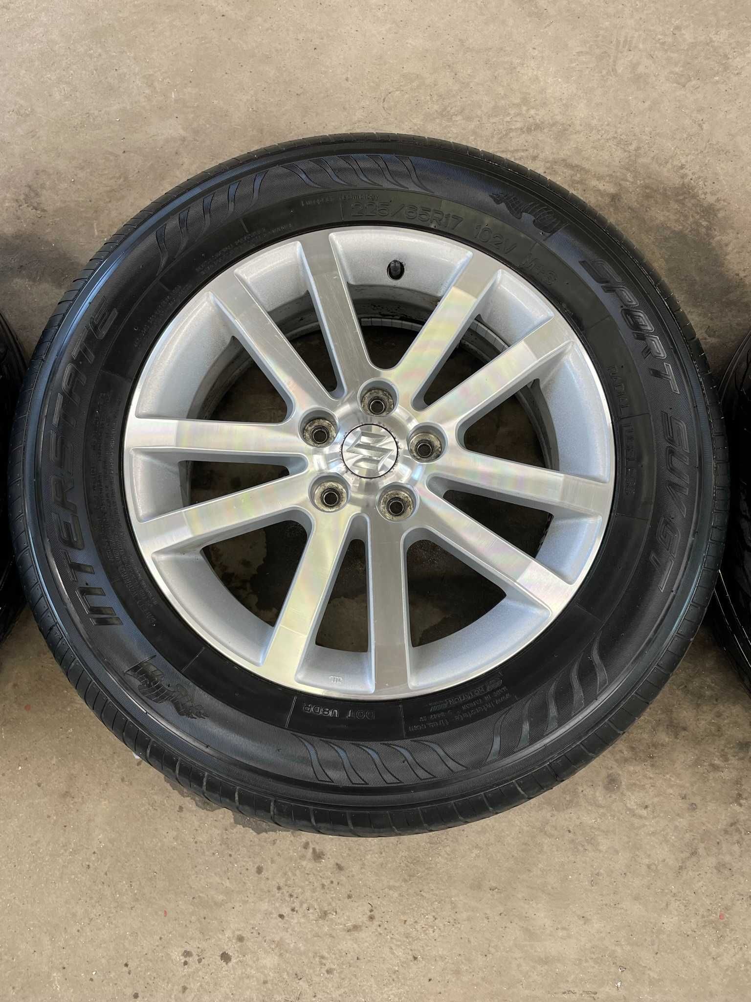 Alufelgi Suzuki 17 cali 5x114,3 z oponami Letnimi w Idealnym stanie !