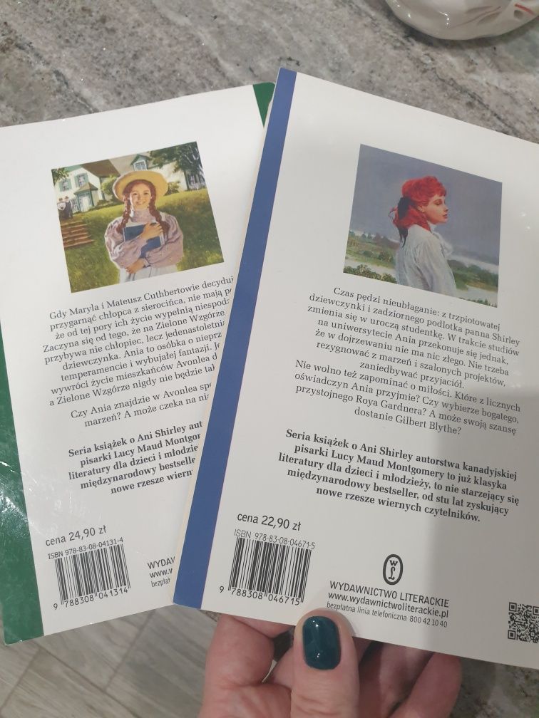 Seria książek Ania z Zielonego Wzgórza i Ania na uniwersytecie