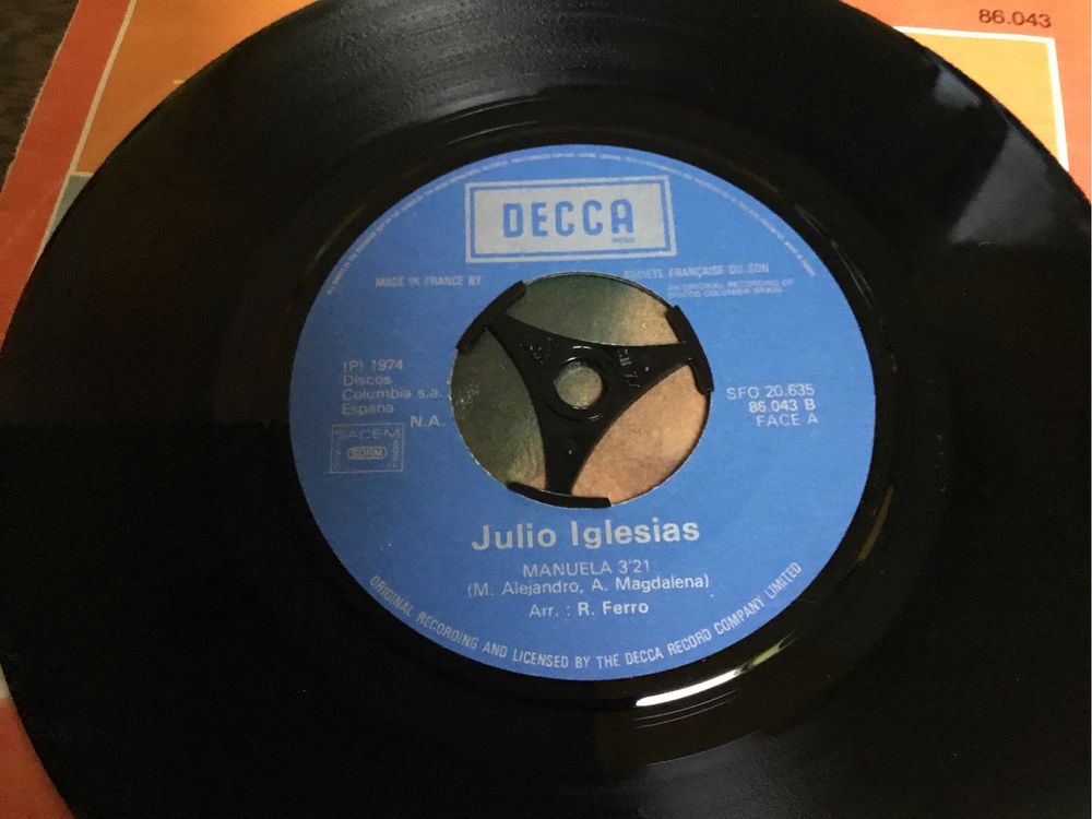 Julio Iglesias manuela winyl