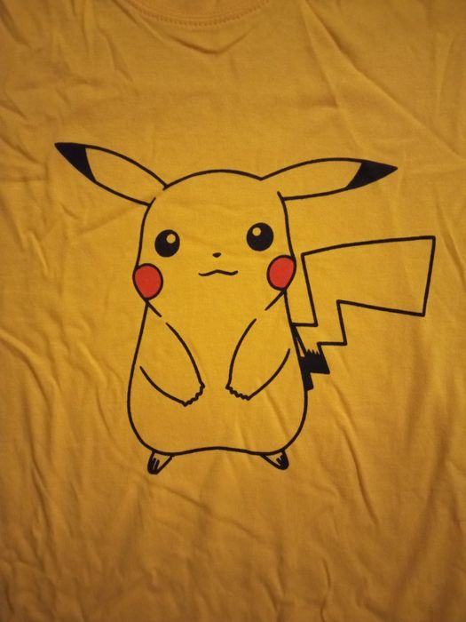 Tshirt Pikachu Pokemon pintada à mão