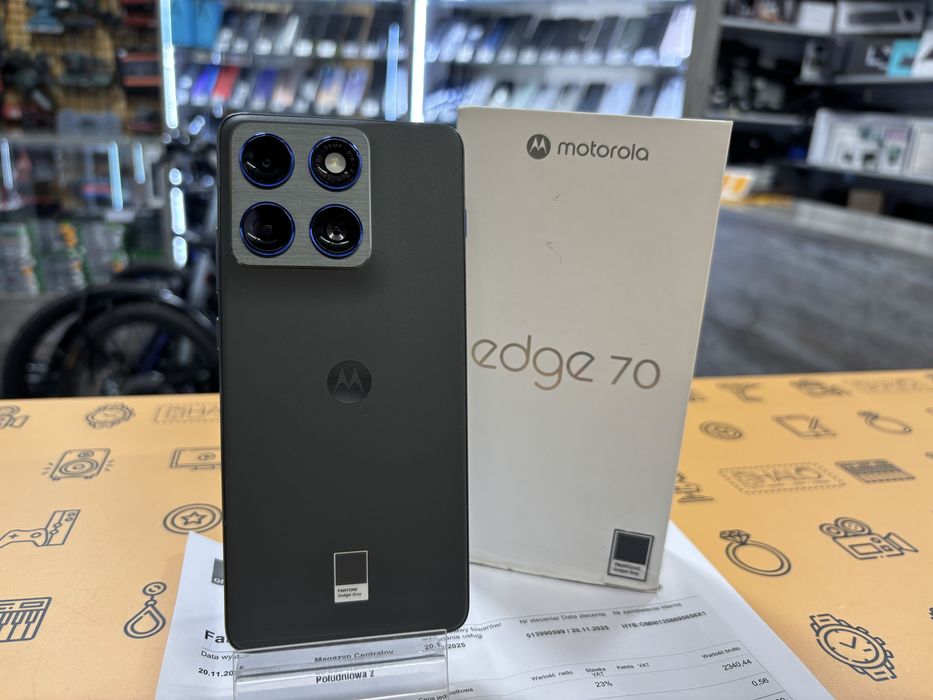 Nowa Motorola EDGE 70 12/256GB Gray, Gwarancja! Lombard Halogsm Łódź