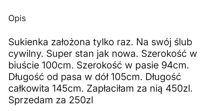 Suknia Wieczorowa XL