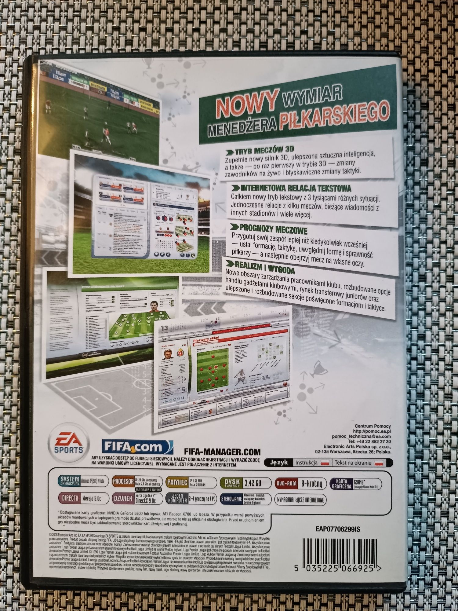 EA Sports FIFA Manager 09 PC polskie wydanie