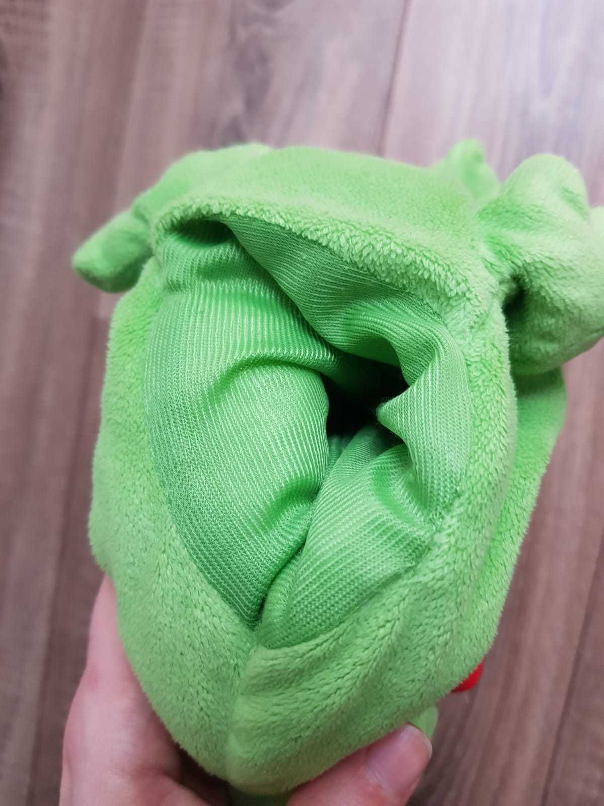 Pluszowy zielony smok IKEA Laskig pacynka zabawka maskotka dinozaur