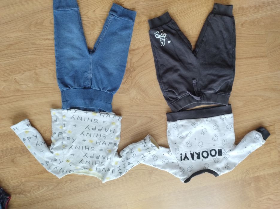 Ubranka niemowlęce, chłopięce, dwa komplety