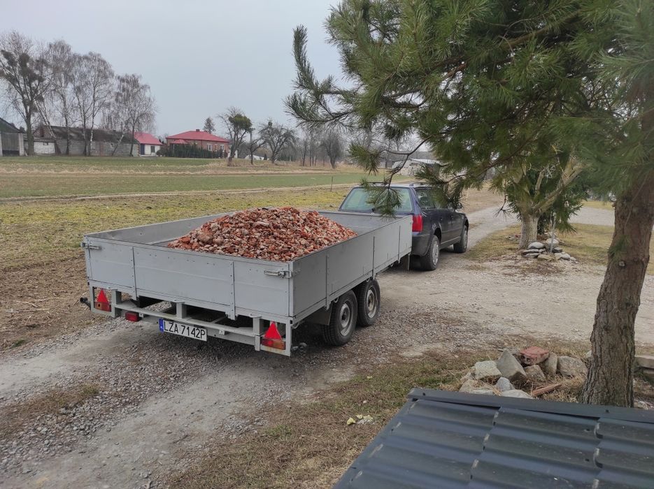 Przyczepka samochodową platforma dmc 1350kg dwuosiowa  320 x 220