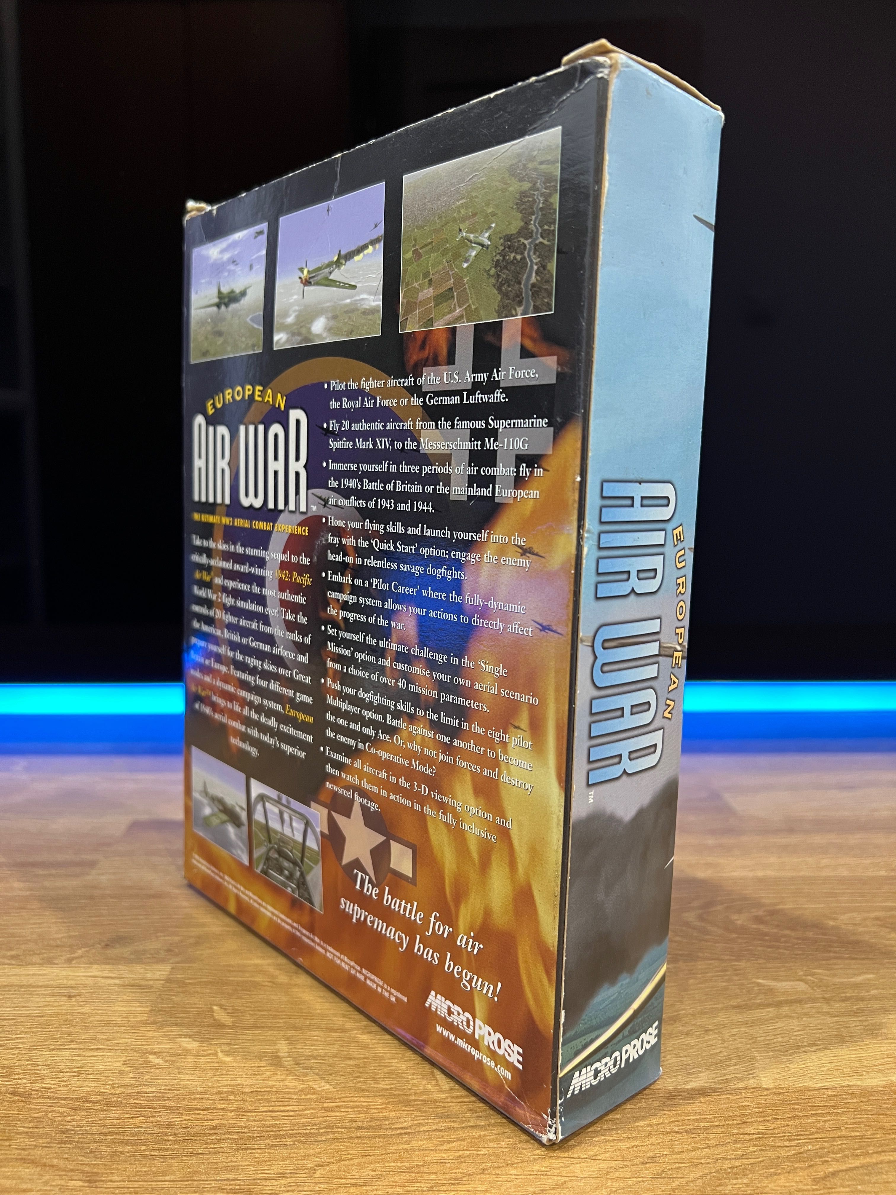European Air War (PC EN 1998) BIG BOX kompletne premierowe wydanie