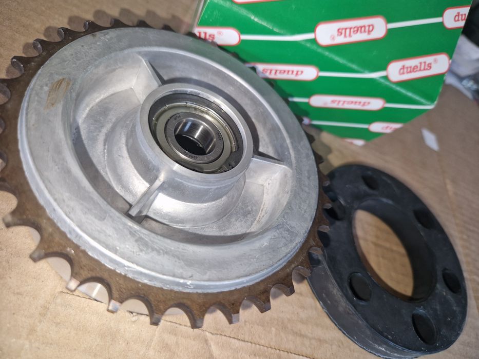 Zębatka napędowa tylna tył zabierak Simson S51 Enduro + łożysko Duells