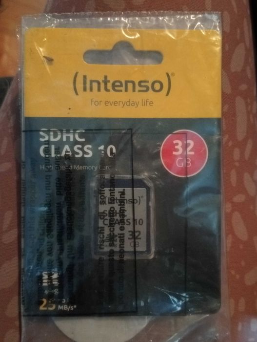 Karta pamięci SDHC CLASS 10 Intenso 32 GB, niebieska
