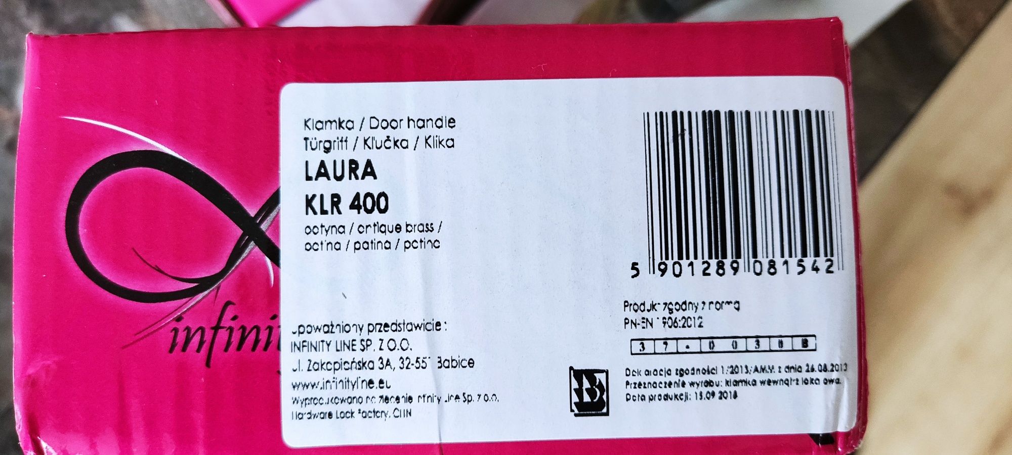 Klamka Laura patyna
