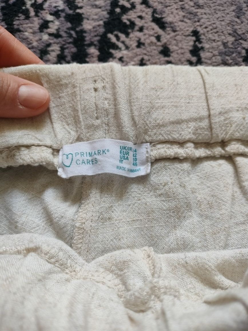 Spodenki damskie len viskoza Primark XL