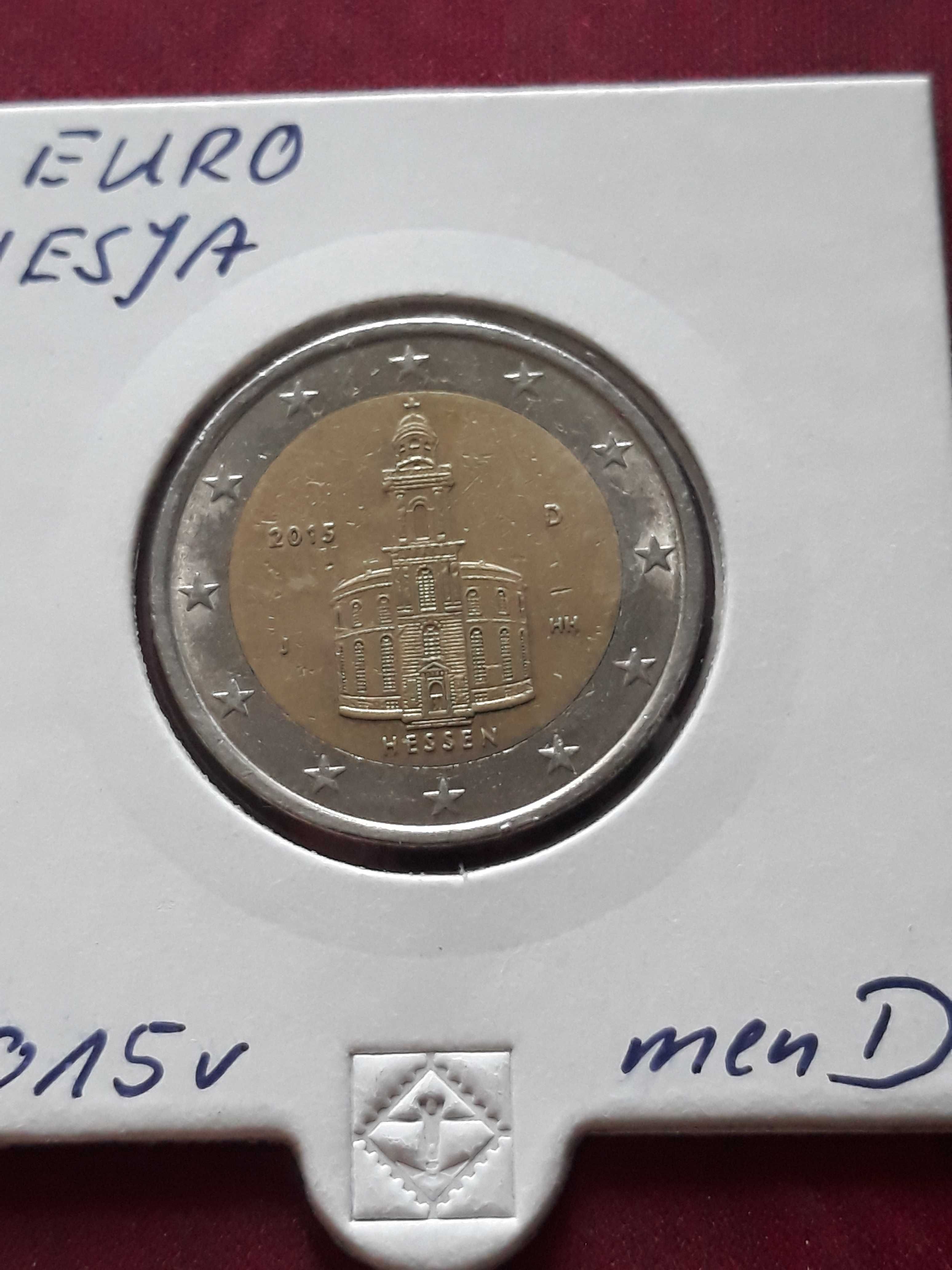 2 Euro Niemcy 2015 r - Hesja men. D