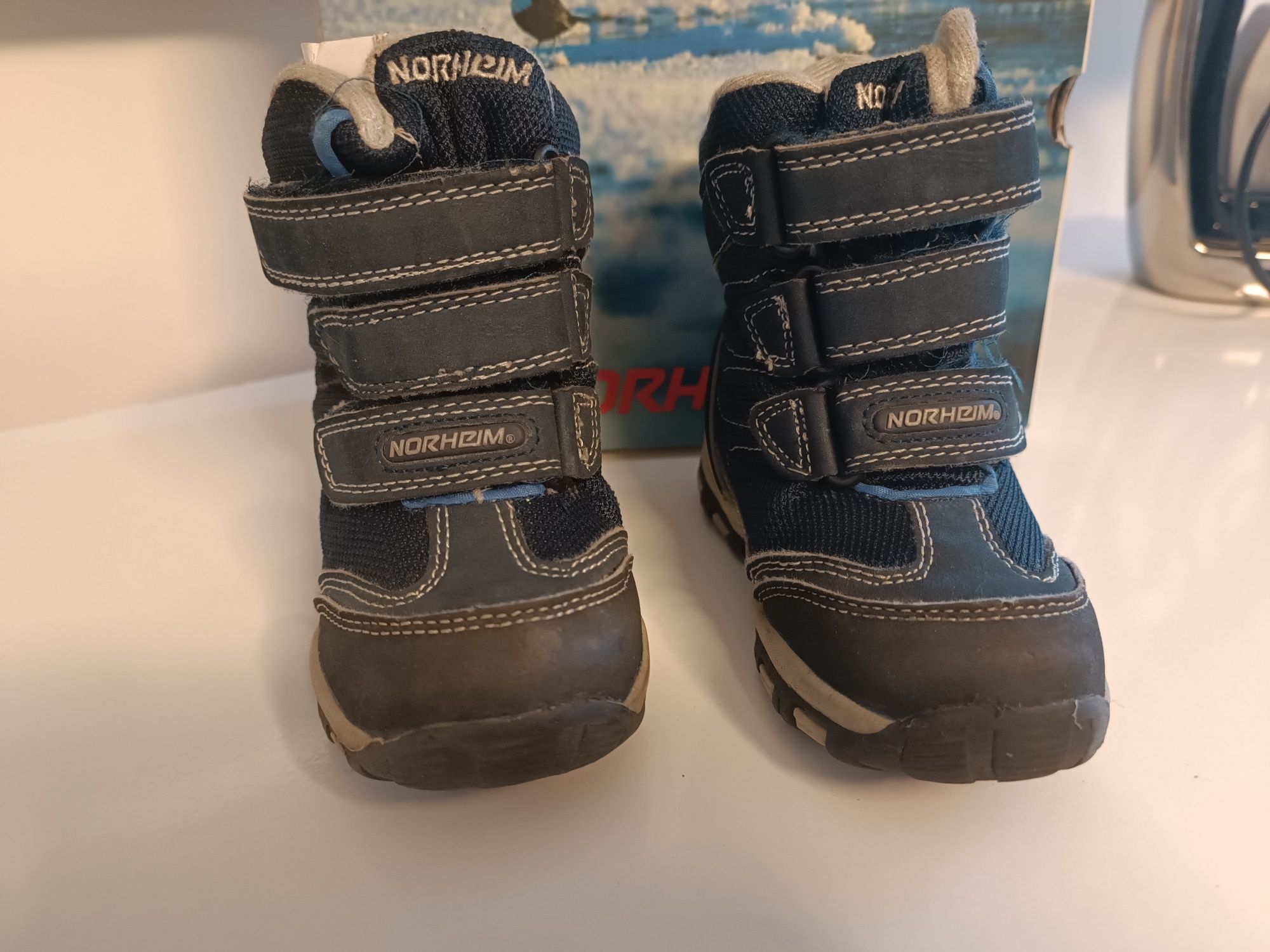 Norheim Rewelacyjne Buty Zimowe Chłopięce Nieprzemakalne BDB+ 23