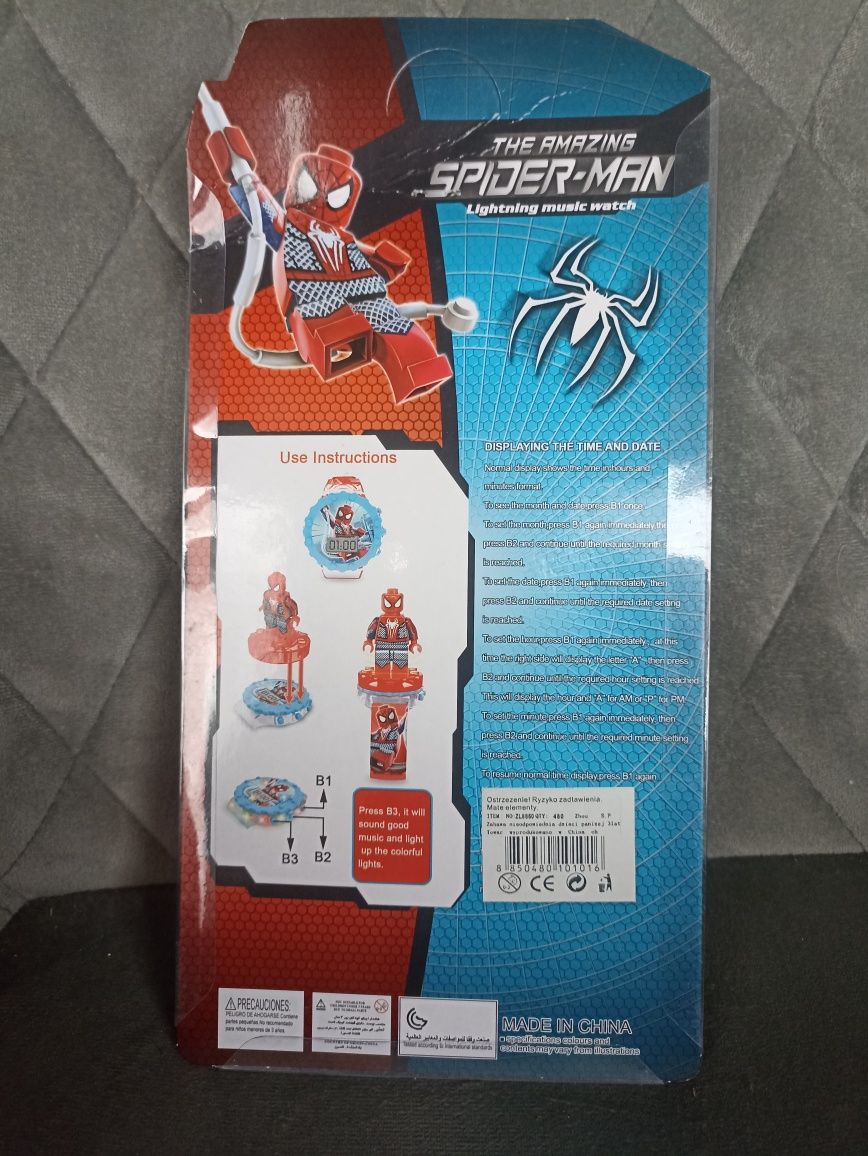 Zegarek figurka LEGO Spiderman Avengers