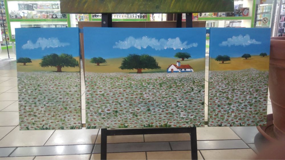 Pintura a Óleo - tríptico 100*40