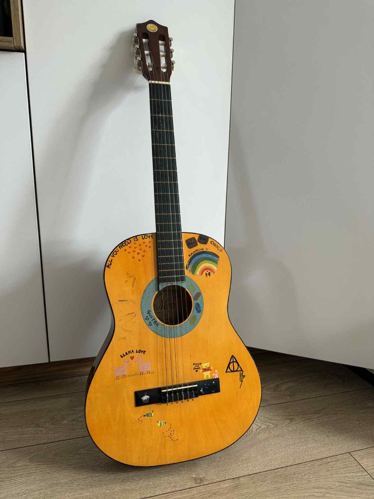 Gitara klasyczna pokrowiec nuty