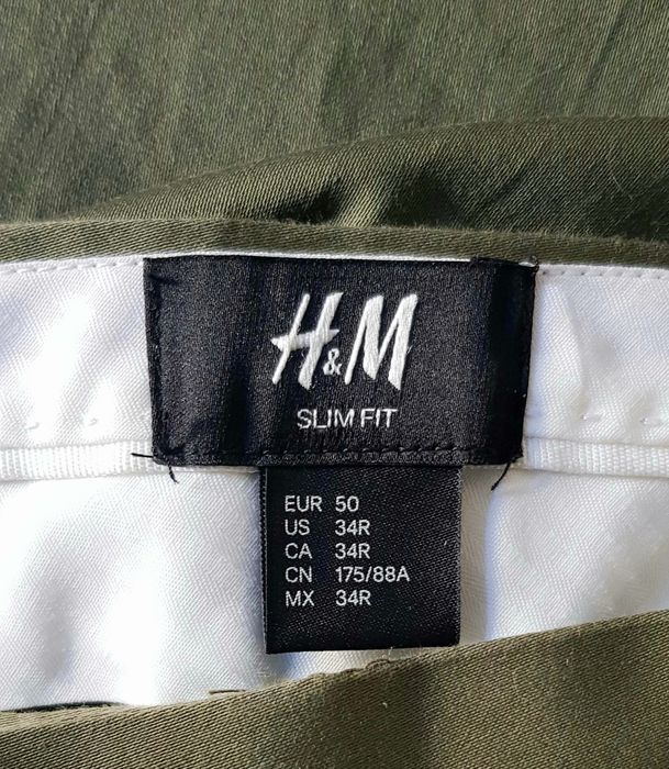 H&M męskie spodnie slim fit M, z metką