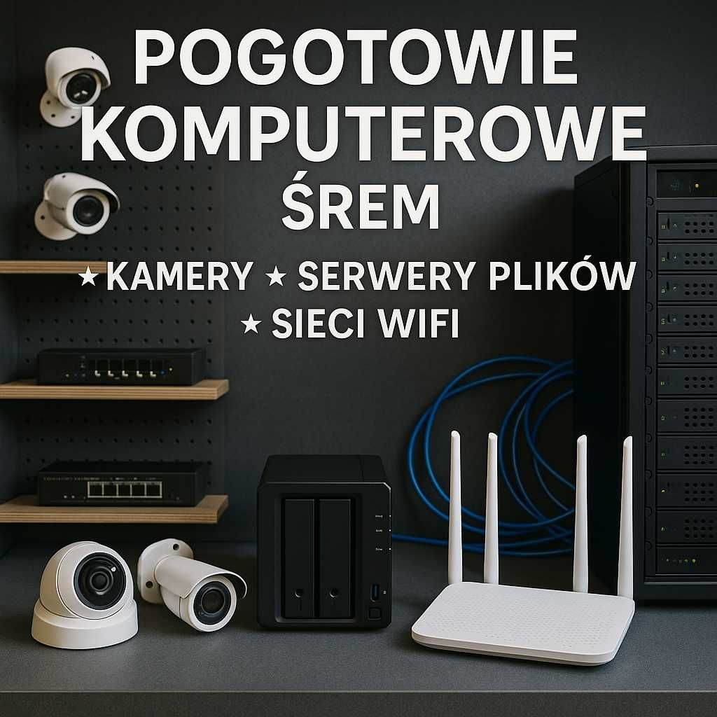 Pogotowie komputerowe Śrem – obsługa firm, naprawa sprzętu,  sieci,VAT