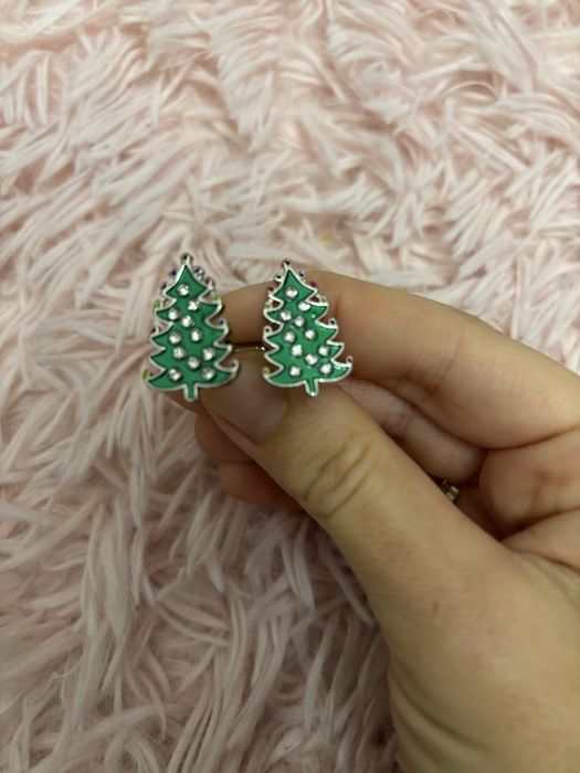 Spinki do mankietow choinki swieta prezent