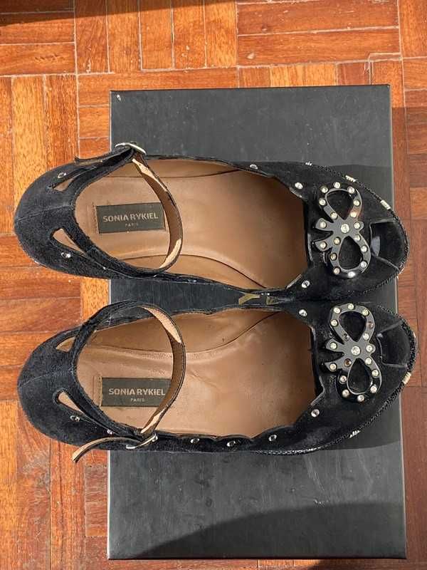 Sapatos de Salto com Laço e Bolinhas - Sonia Rykiel