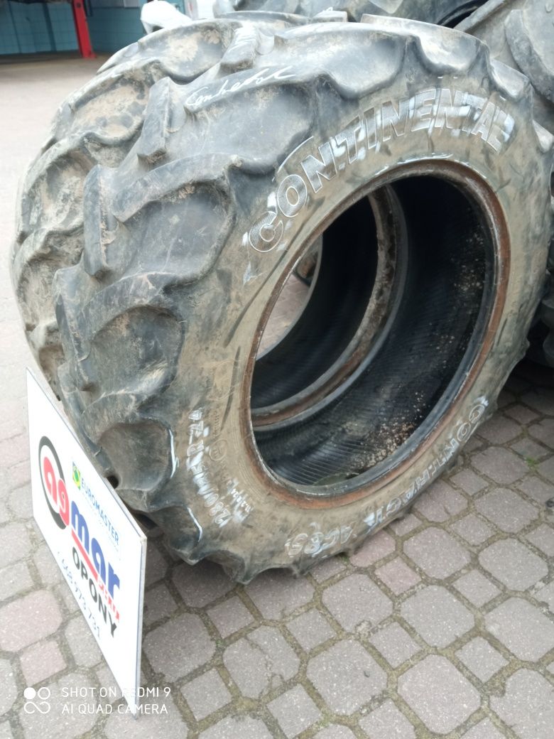 11.2R24(280/85R24) Continental opony używane rolnicze para