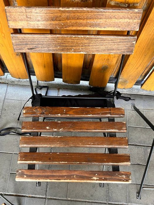 Стільці вуличні літня тераса метал/дерево