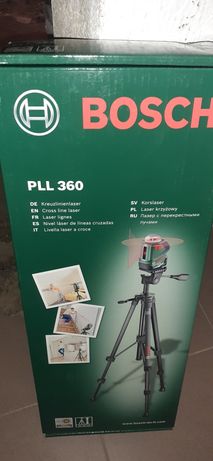 Laser Bosch PLL360, trójnóg + tyczka TP320