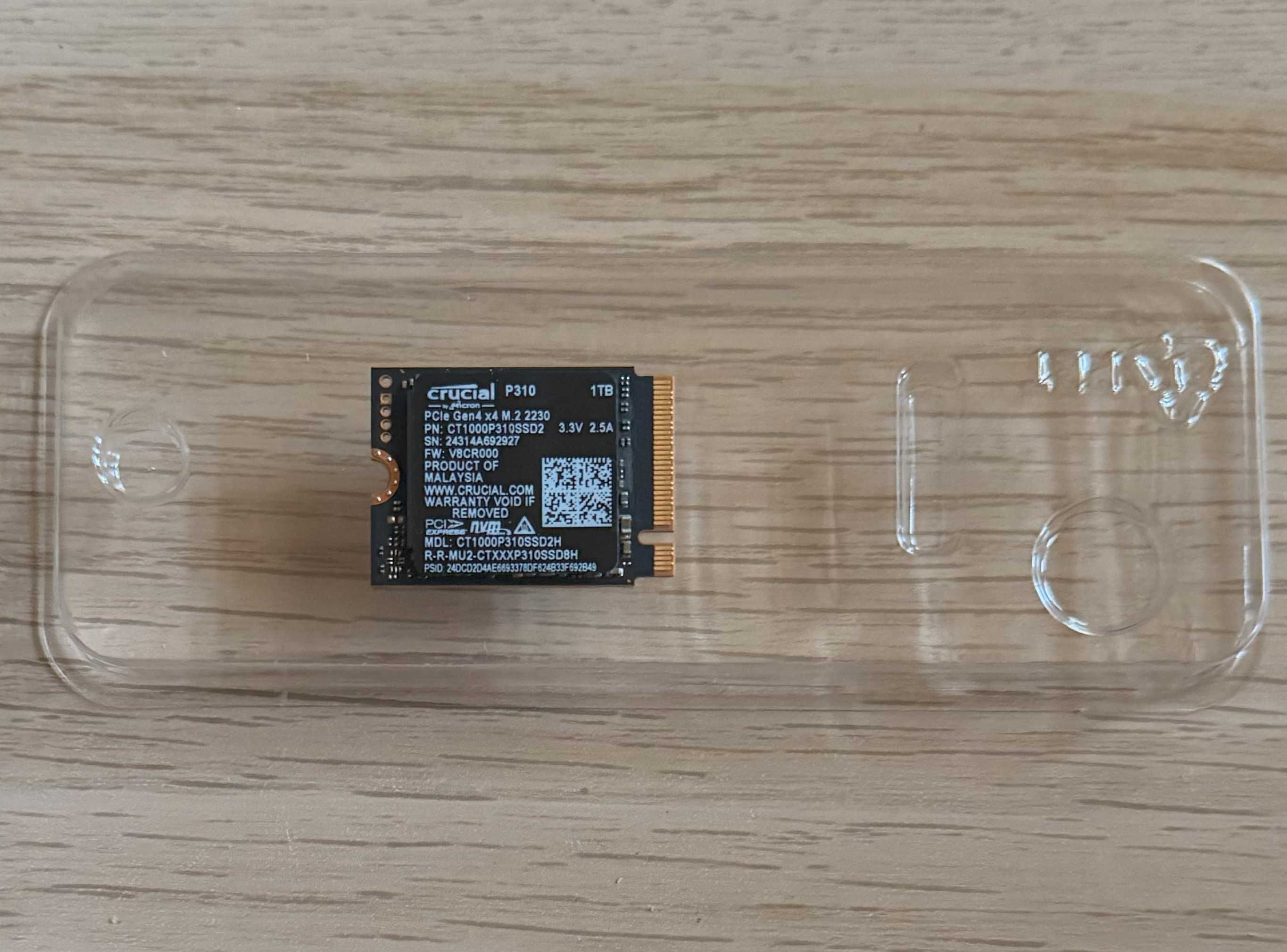 Dysk SSD 2230 Crucial P310 1TB PCIe4x4 NVMe 7100/6000 MB/s