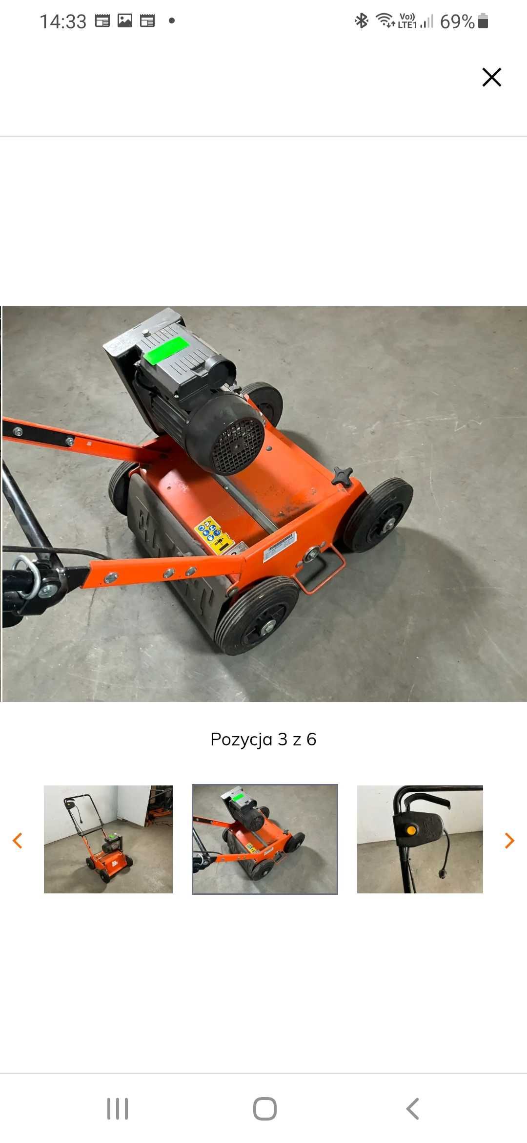 Wertykulator Aerator elektryczny do trawy ELIET