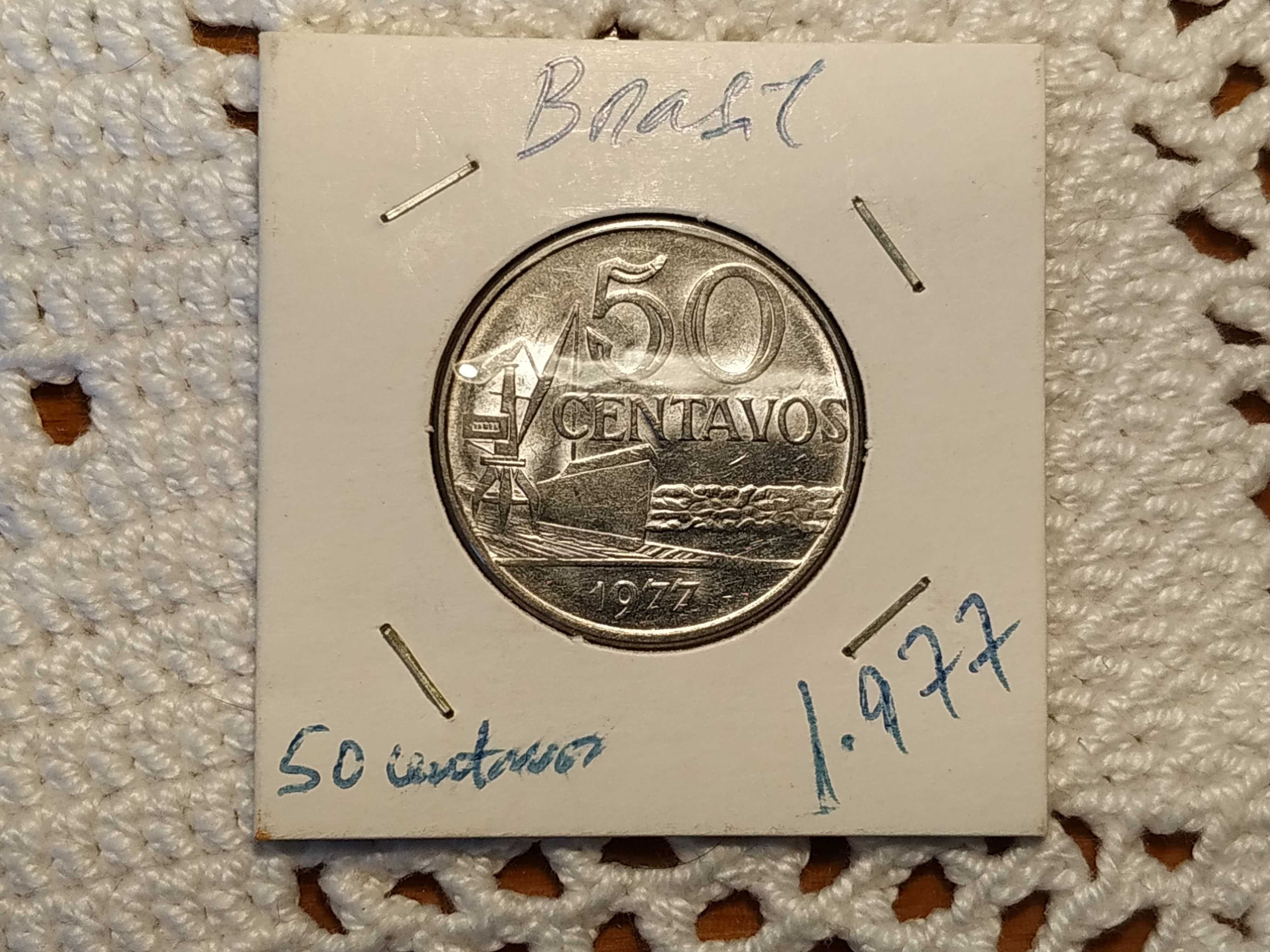 Brasil - moeda de 50 centavos de 1977