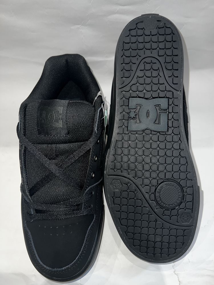 Шкіряні кеди Dc shoes 42,5 ус. 27,5 Pure кеды чорні