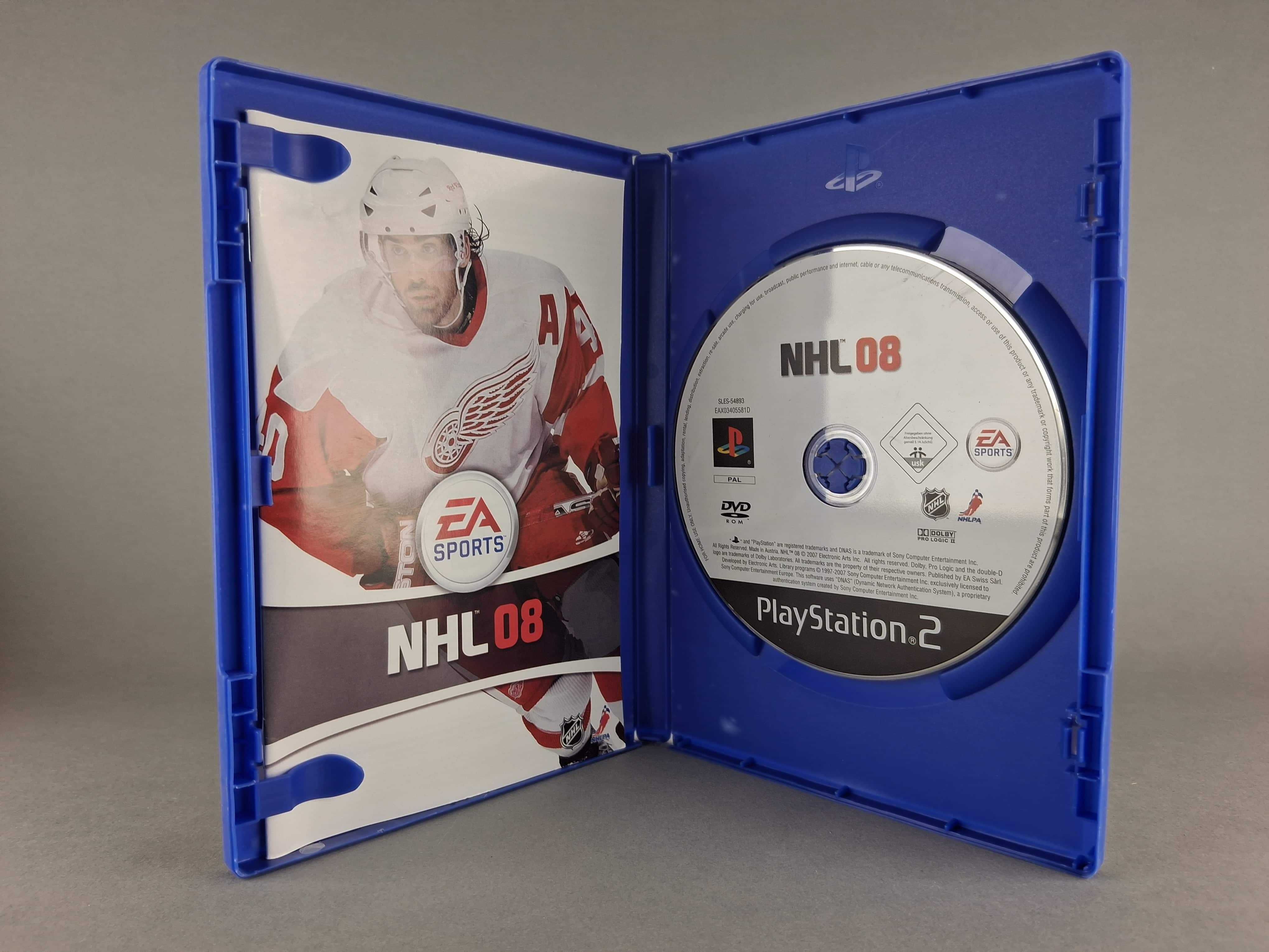 N016 NHL 08 PlayStation 2 PS2 Gra Hokej Sport EA Sports
