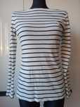 Bluzka koszulka T-shirt paski F&F Esential Tee roz 40 L