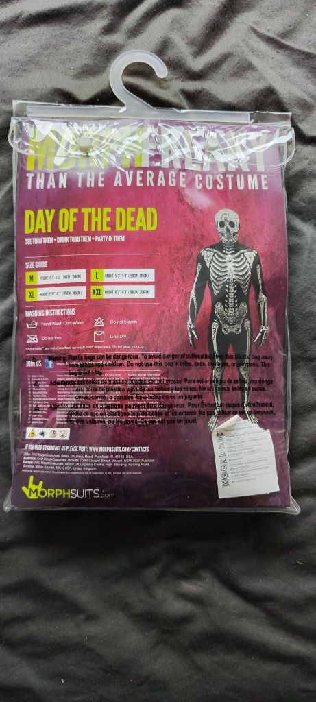 Strój halloween dla osoby dorosłej xl przebranie nowe